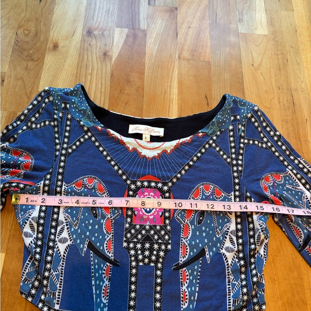 Mara Hoffman Blue and Pink Long Sleeve Dress - Picture 8 of 10
